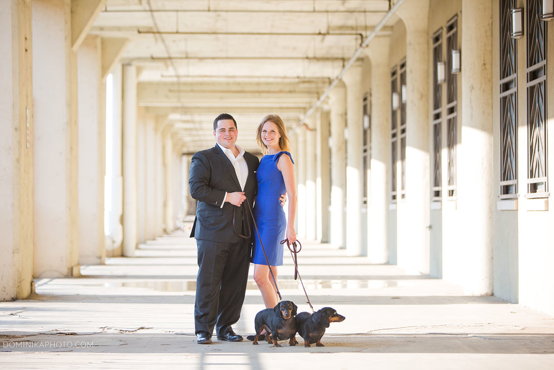engagement photography with dogs